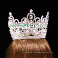 Nuptiale strass tiara argent ton clair couronne en cristal